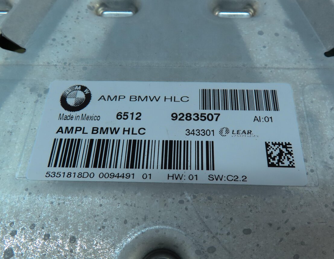 Thumbnail 5: 2011-2014 BMW X3 (F25) RADIO STEREO HiFi AUDIO AMP AMPLIFIER (LEAR)