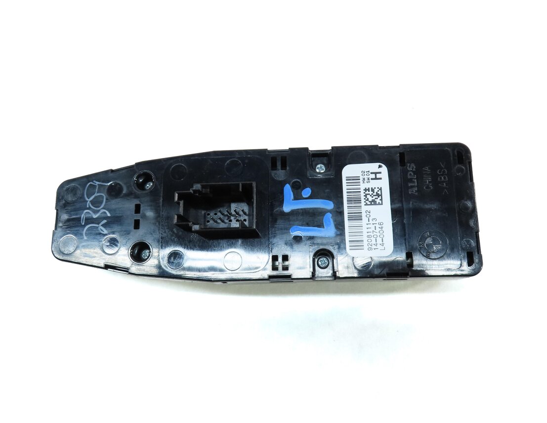 Thumbnail 6: 12-19 BMW 3 4 M3 X3 X4 SERIES FRONT LEFT DRIVER WINDOW SWITCH P-FOLD (BLACK)