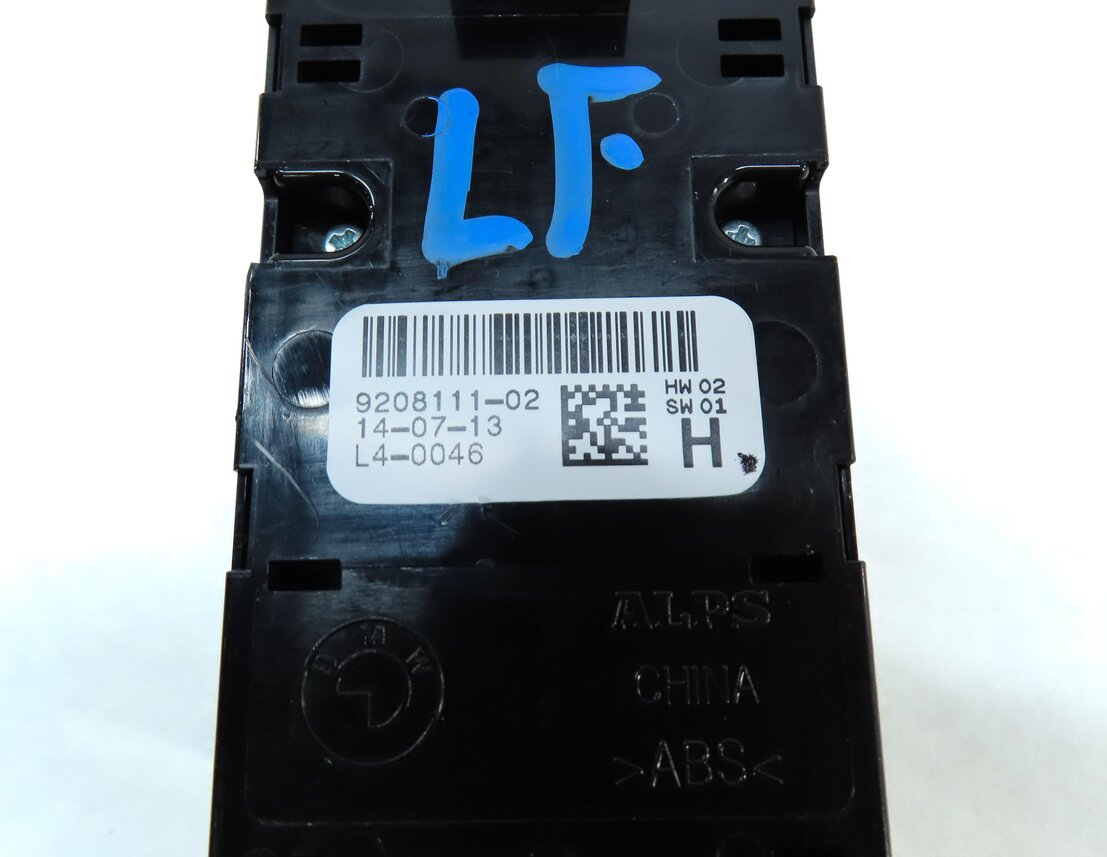 Thumbnail 7: 12-19 BMW 3 4 M3 X3 X4 SERIES FRONT LEFT DRIVER WINDOW SWITCH P-FOLD (BLACK)