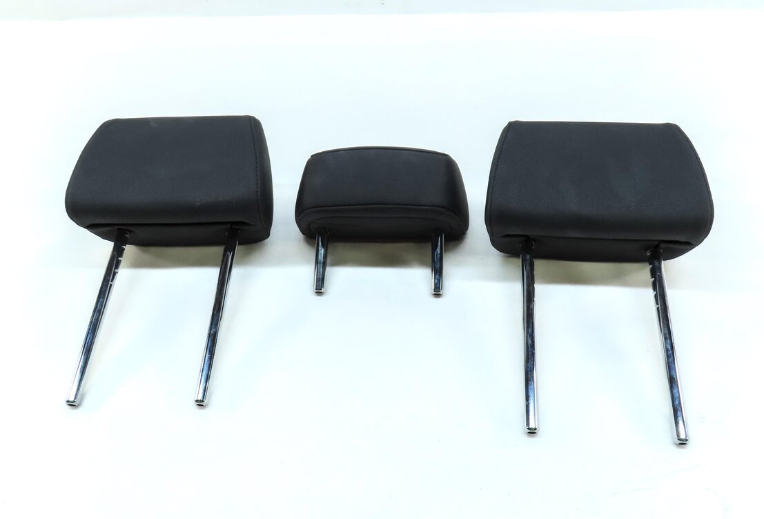 Thumbnail 2: 11-17 BMW X3 (F25) REAR LEFT RIGHT & CENTER SEAT HEADREST SET 3 (SENSATEC BLACK)