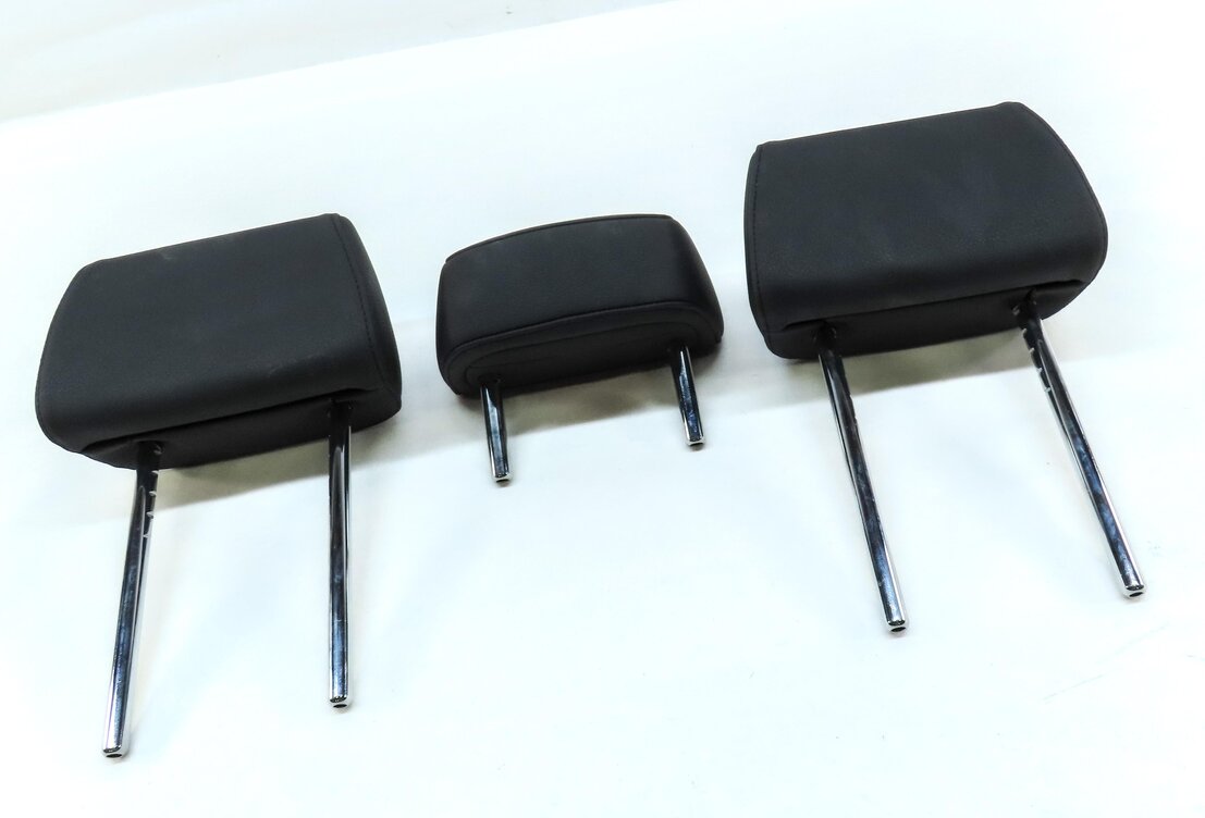 Thumbnail 3: 11-17 BMW X3 (F25) REAR LEFT RIGHT & CENTER SEAT HEADREST SET 3 (SENSATEC BLACK)