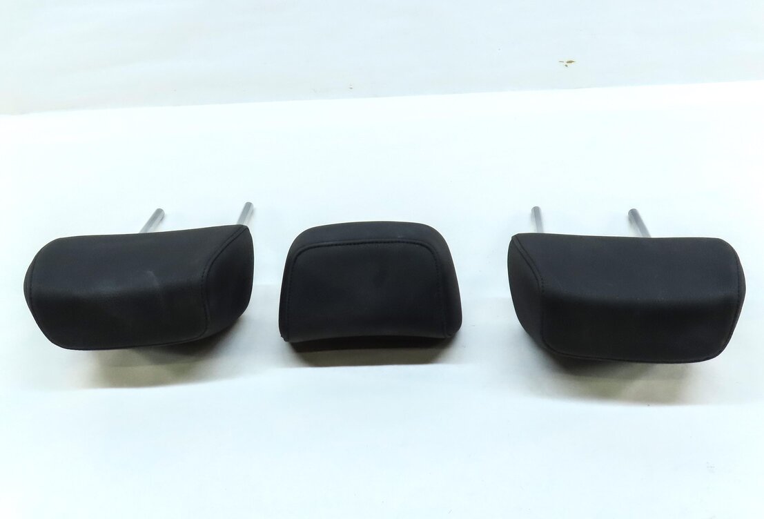 Thumbnail 4: 11-17 BMW X3 (F25) REAR LEFT RIGHT & CENTER SEAT HEADREST SET 3 (SENSATEC BLACK)