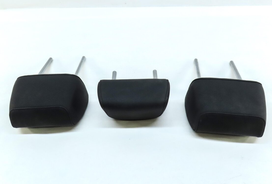 Thumbnail 5: 11-17 BMW X3 (F25) REAR LEFT RIGHT & CENTER SEAT HEADREST SET 3 (SENSATEC BLACK)