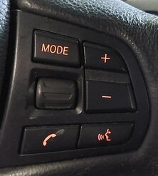 Thumbnail 3: 11-17 BMW X3 (F25) 3 SPOKE STEERING WHEEL & MULTIFUNCTION SWITCH BUTTONS (BLACK)