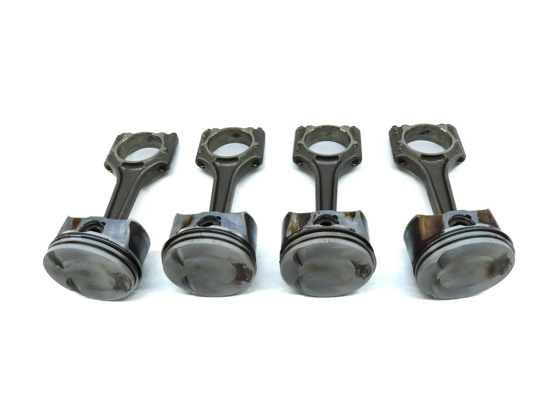 Thumbnail 2: 15-18 AUDI A3 A6 TT (8V C7 4G 8S) 2.0L TURBO ENGINE PISTON & CONNECTING ROD SET4