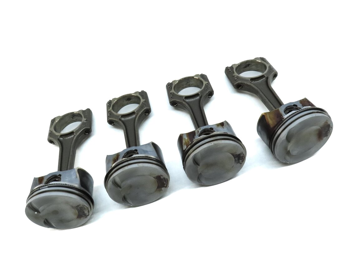 Thumbnail 3: 15-18 AUDI A3 A6 TT (8V C7 4G 8S) 2.0L TURBO ENGINE PISTON & CONNECTING ROD SET4