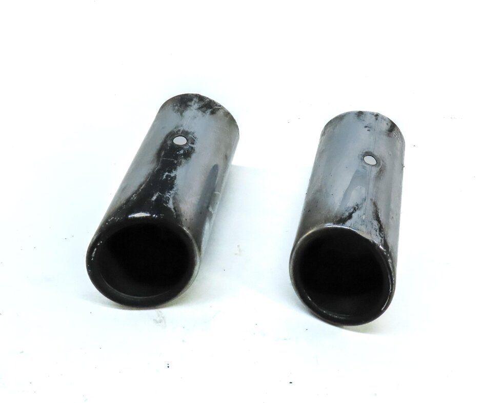 15-20 AUDI A3 (8V) REAR LEFT & RIGHT 2.0L TURBO MUFFLER EXHAUST TIP SET (SILVER)