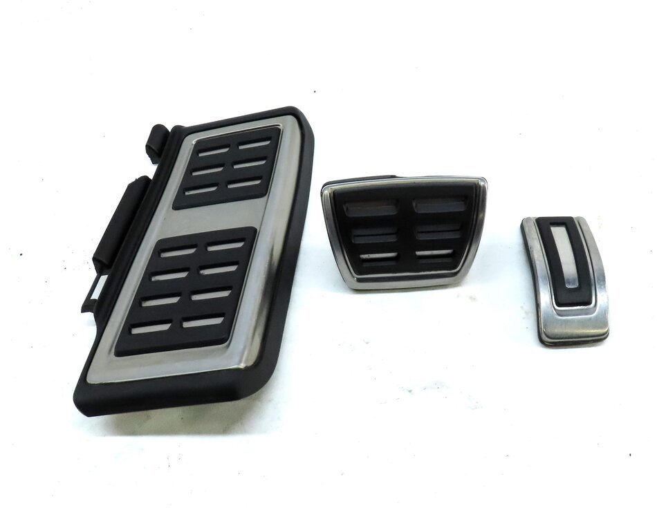 Thumbnail 2: 2017 AUDI A3 (8V) DRIVER FOOT REST BRAKE PEDAL GAS PEDAL COVER TRIM SET 3