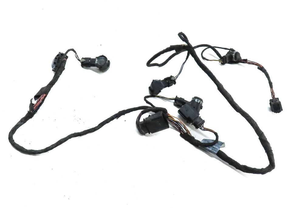 Thumbnail 2: 2017 AUDI A3 (8V) REAR PARK ASSIST PDC SENSOR SET4 (BLACK) w/ WIRE HARNESS