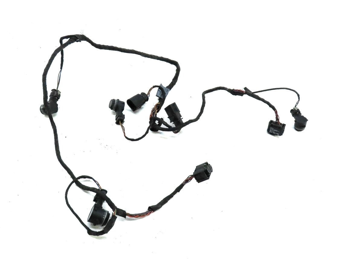 Thumbnail 3: 2017 AUDI A3 (8V) REAR PARK ASSIST PDC SENSOR SET4 (BLACK) w/ WIRE HARNESS