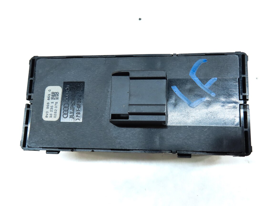 Thumbnail 6: 17-19 AUDI A3 S3 RS3 (8V 8Y) FRONT LEFT DRIVER DOOR MASTER WINDOW SWITCH (BLACK)