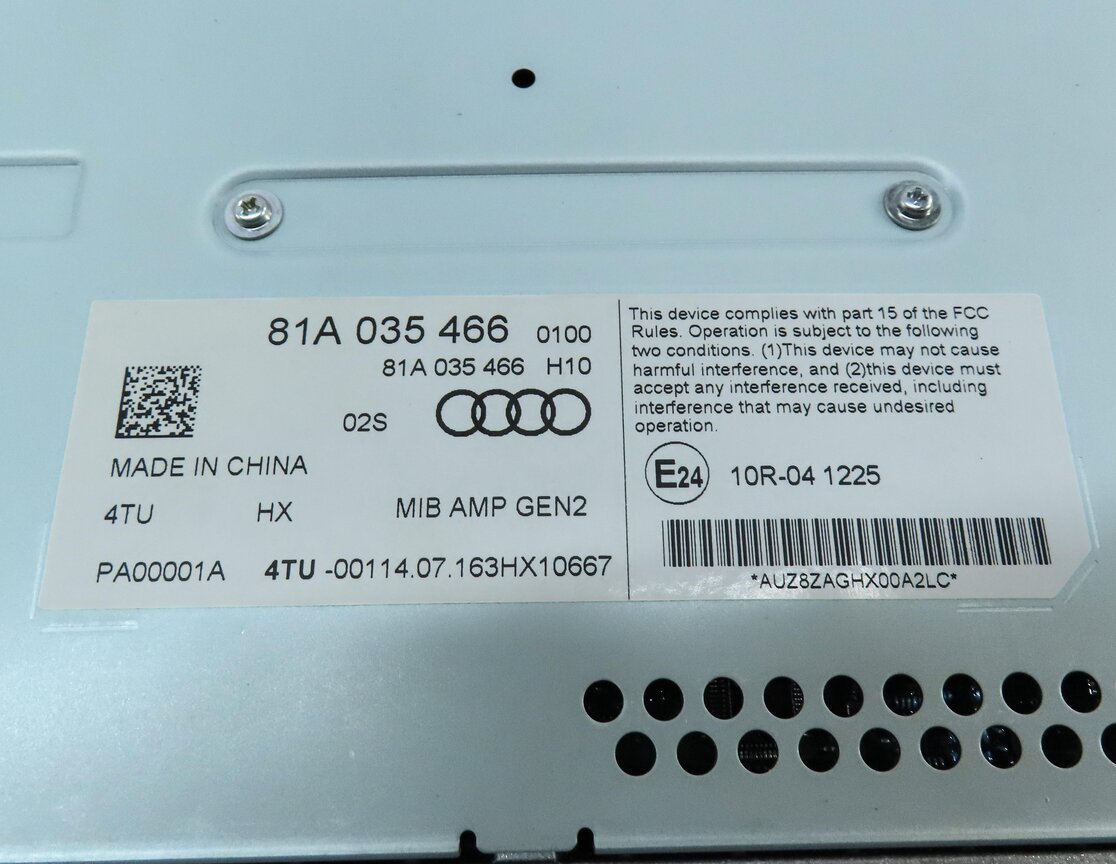 Thumbnail 4: 2017 AUDI A3 S3 RS3 (8V) RADIO STEREO SPEAKER BANG & OLUFSEN AMPLIFIER AMP