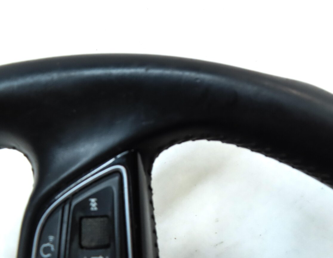 Thumbnail 9: 17-20 A3 A4 S3 S4 8V B8 8K 3 SPOKE FLAT SPORT STEERING WHEEL w/ BUTTONS PADDLES