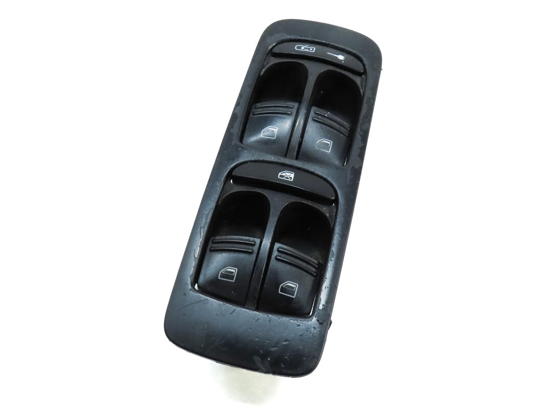 2003-2010 PORSCHE CAYENNE (955 957) LEFT FRONT DRIVER DOOR WINDOW SWITCH (BLACK)