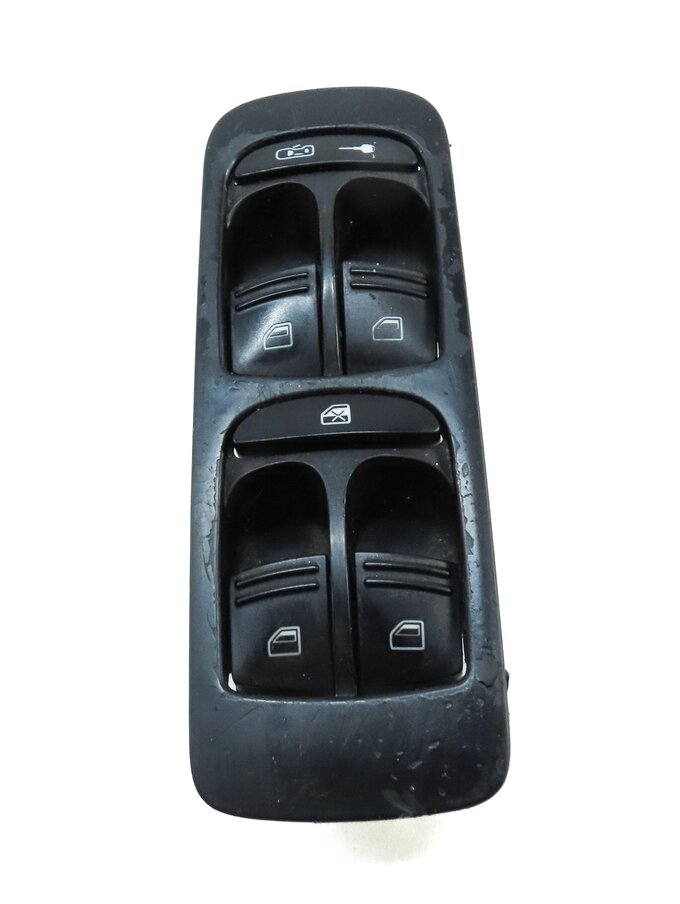 Thumbnail 2: 2003-2010 PORSCHE CAYENNE (955 957) LEFT FRONT DRIVER DOOR WINDOW SWITCH (BLACK)