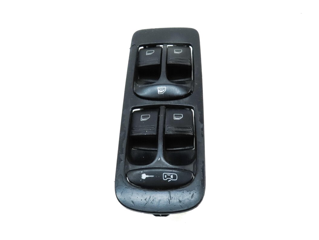 Thumbnail 3: 2003-2010 PORSCHE CAYENNE (955 957) LEFT FRONT DRIVER DOOR WINDOW SWITCH (BLACK)