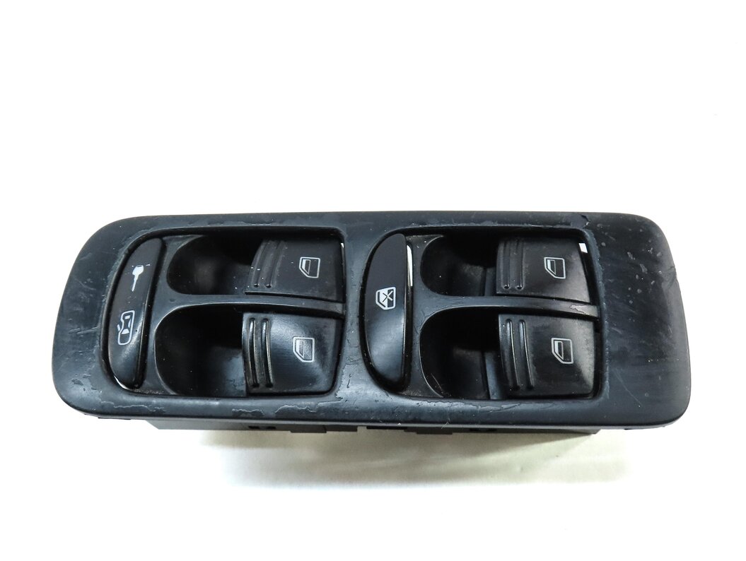 Thumbnail 4: 2003-2010 PORSCHE CAYENNE (955 957) LEFT FRONT DRIVER DOOR WINDOW SWITCH (BLACK)