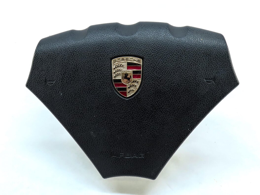 Thumbnail 2: 06-10 PORSCHE CAYENNE (957) AUTO TRANS STEERING WHEEL AIRBAG AIR BAG (BLACK)