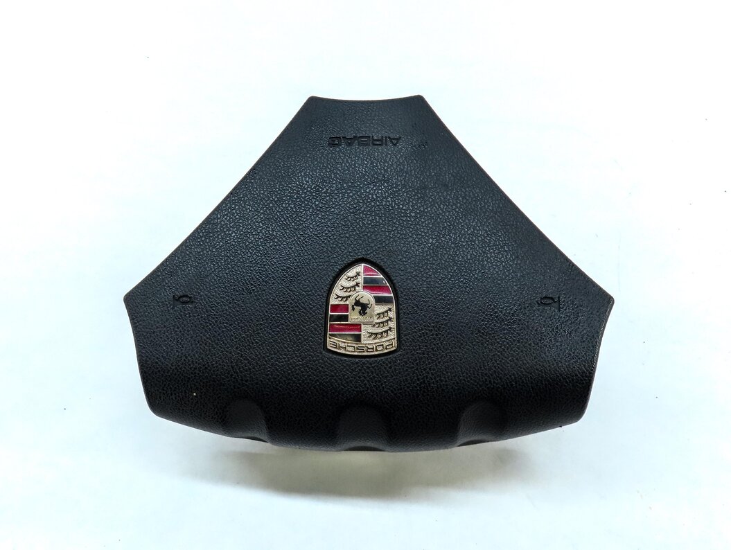 Thumbnail 4: 06-10 PORSCHE CAYENNE (957) AUTO TRANS STEERING WHEEL AIRBAG AIR BAG (BLACK)