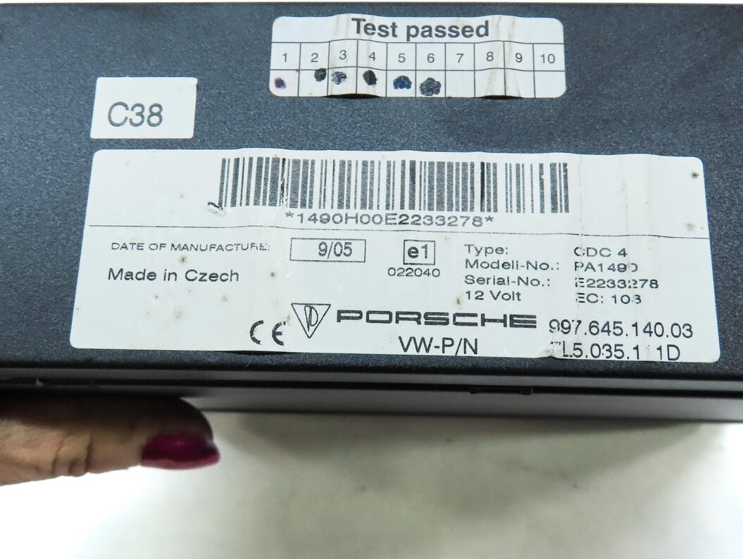 Thumbnail 5: 05-10 PORSCHE 911 BOXSTER CAYENNE 955 957 987 997 RADIO STEREO CD 6 DISC CHANGER