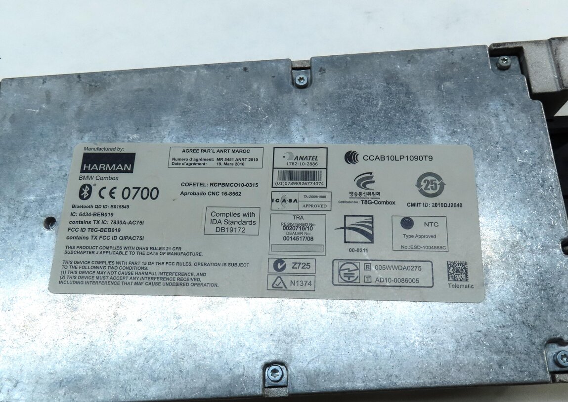 Thumbnail 4: 10-14 BMW 335i X5 X6 (E70 E71 E90) BLUETOOTH TELEMATICS COMBOX CONTROL MODULE