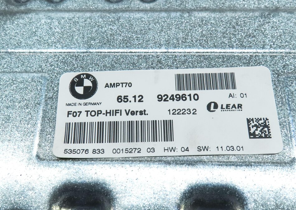 Thumbnail 4: 2011-2016 BMW X5 X5M X6 X6M Z4 (E70 E71 E89) STEREO HiFi DSP AUDIO AMP AMPLIFIER