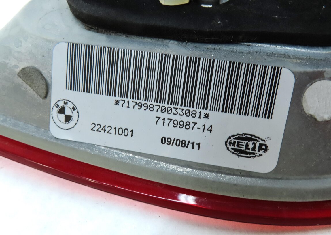 Thumbnail 6: 2008-2012 BMW X6 X6M ///M (E71 E72) LEFT DRIVER REAR INNER TAILLIGHT LIGHT LAMP