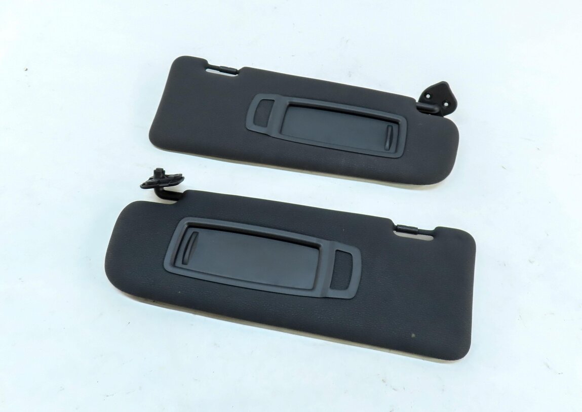 2011-2014 BMW X6 X6M ///M (E71) FRONT LEFT & RIGHT SUNVISOR SET-2 (BLACK)