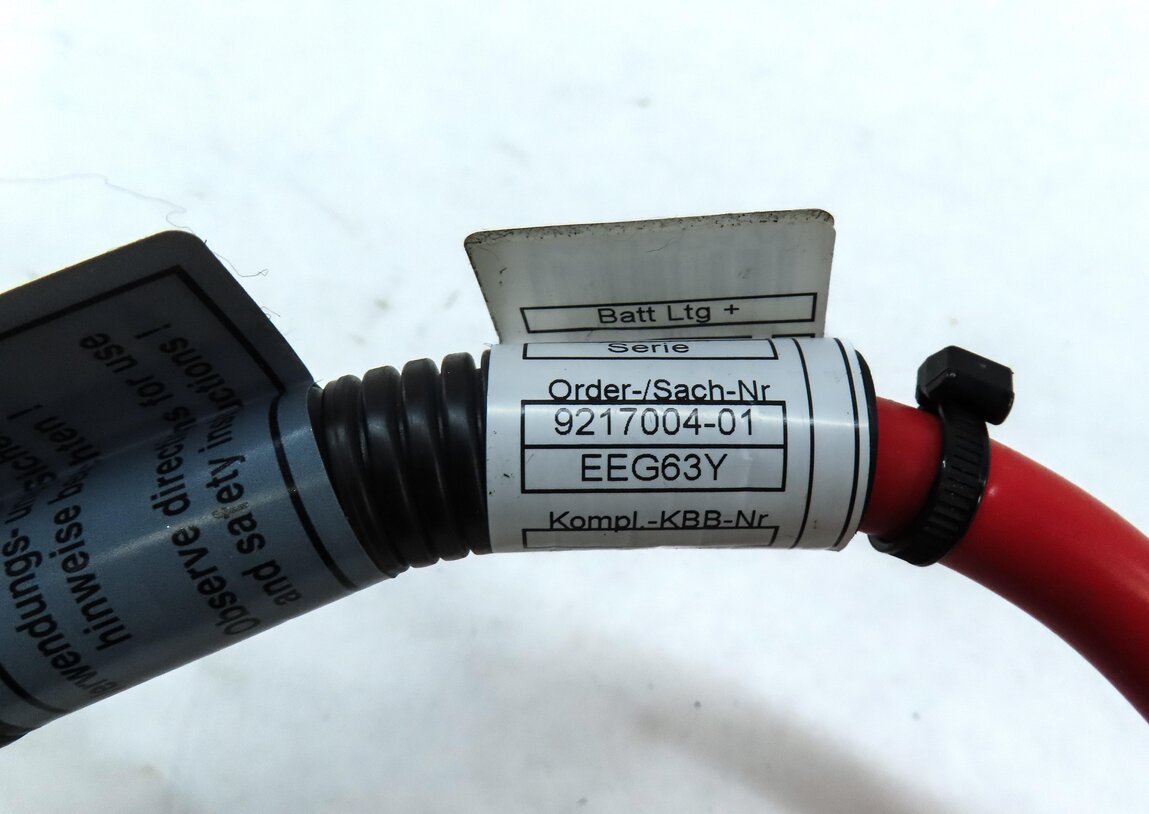 Thumbnail 5: 2012 BMW X6 (E71) POSITIVE BATTERY CABLE w/ BLOWOUT FUSE RED 61129217004
