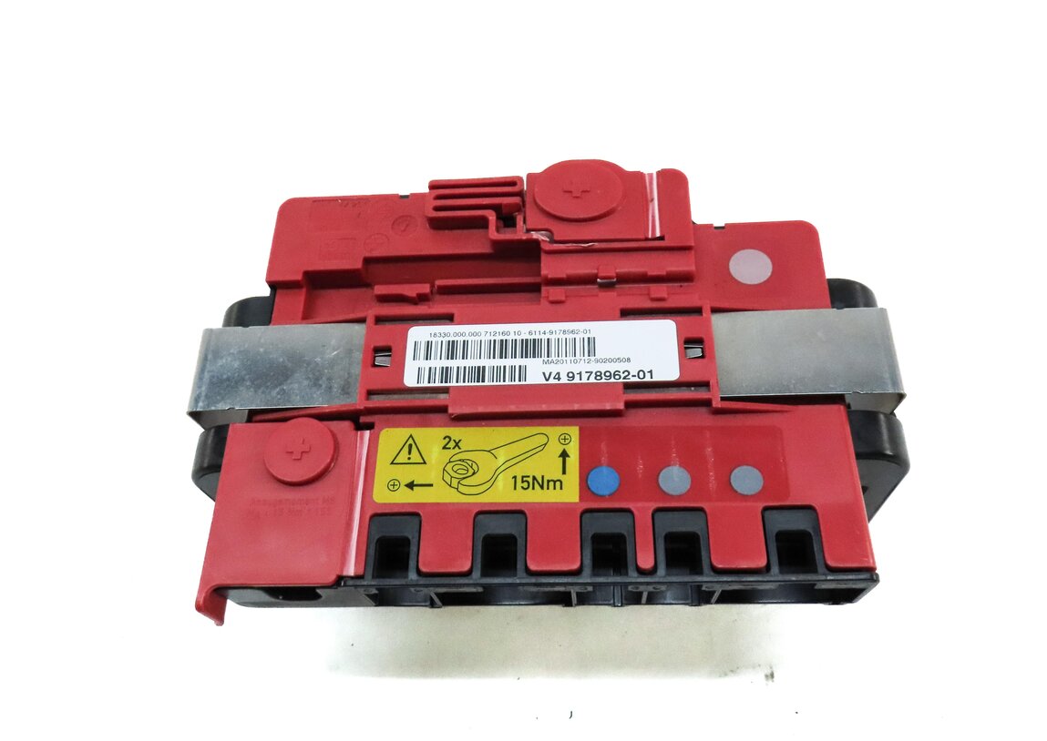 Thumbnail 2: 2012 BMW X6 (E71) POSITIVE BATTERY TERMINAL PLATE POWER JUNCTION BOX 61149178962
