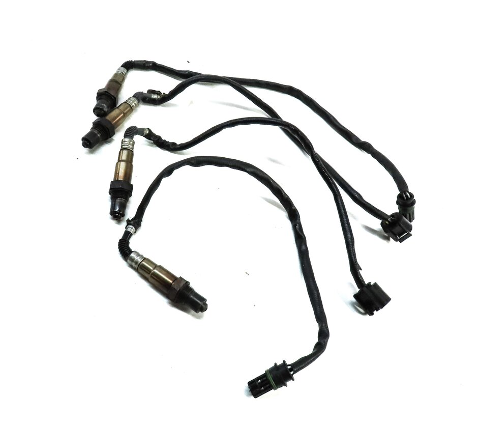 2012 BMW X6 (E71) 4.4L TURBO N63 ENGINE PRE POST CAT O2 OXYGEN SENSOR SET 4