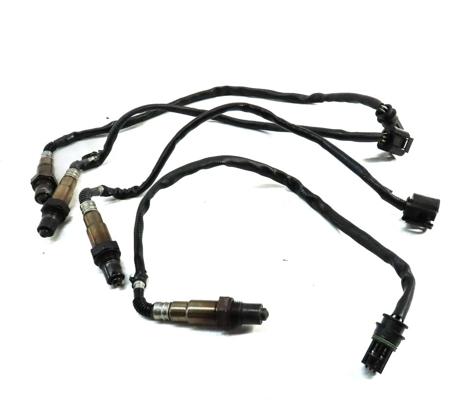 Thumbnail 2: 2012 BMW X6 (E71) 4.4L TURBO N63 ENGINE PRE POST CAT O2 OXYGEN SENSOR SET 4