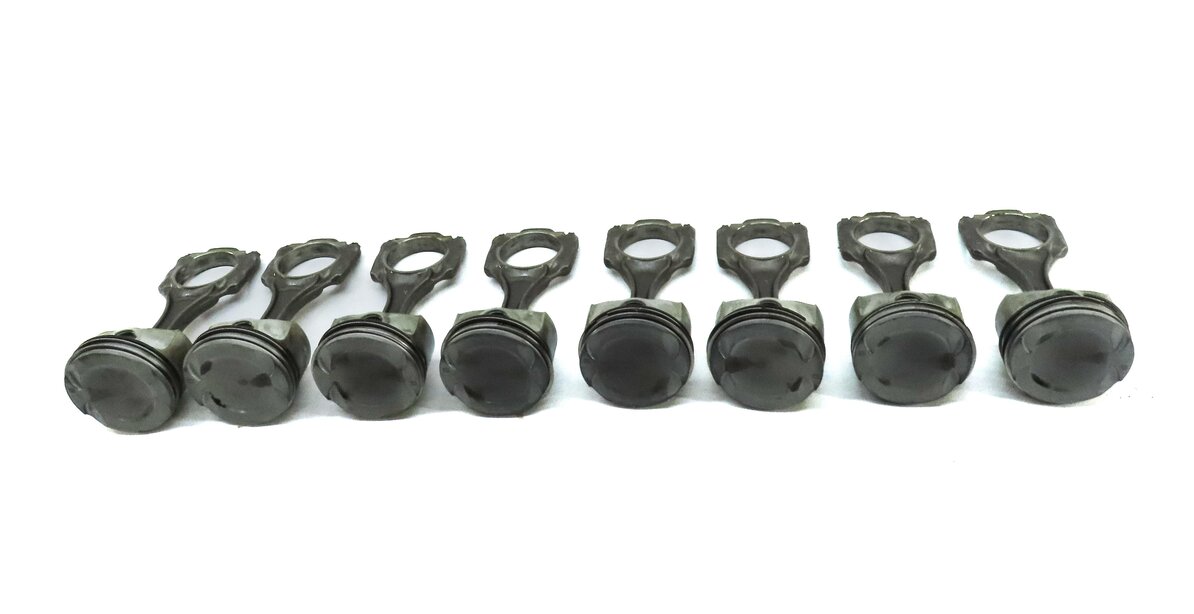 Thumbnail 2: 09-14 BMW 550i 750i X5 X6 (F01 F10 E70 E71) 4.4L N63 TURBO ENGINE PISTON SET 8