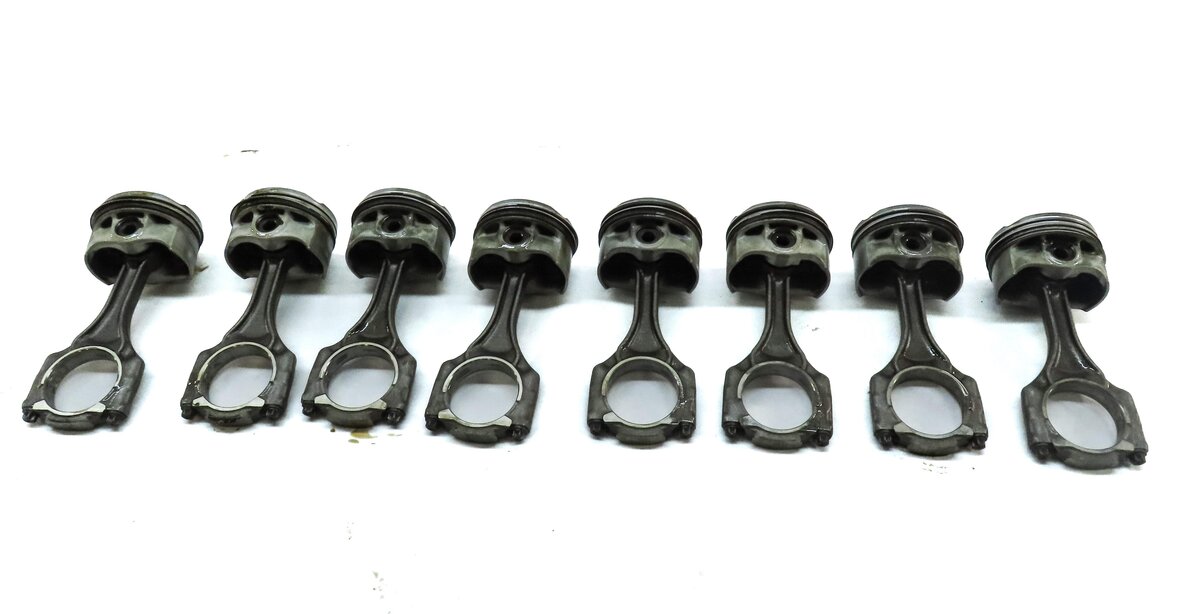 Thumbnail 4: 09-14 BMW 550i 750i X5 X6 (F01 F10 E70 E71) 4.4L N63 TURBO ENGINE PISTON SET 8