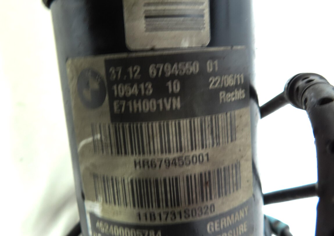 Thumbnail 6: 2012 BMW X6 (E71) REAR RIGHT AWD STANDARD ADAPTIVE SUSPENSION SHOCK STRUT