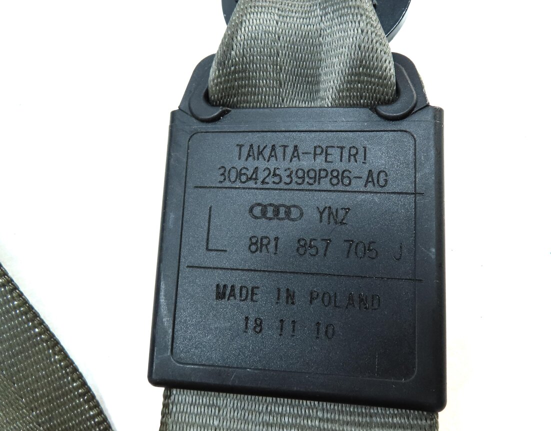 Thumbnail 5: 09-17 AUDI Q5 (B8 8R) LEFT FRONT DRIVER SEAT SEATBELT RETRACTOR (PIMENTO BEIGE)