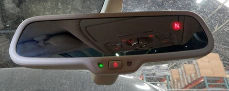 Thumbnail 2: 09-12 AUDI A4 A5 A6 Q5 S4 S5 (B8 8K 8T 8R) AUTODIM COMPASS REARVIEW MIRROR BEIGE