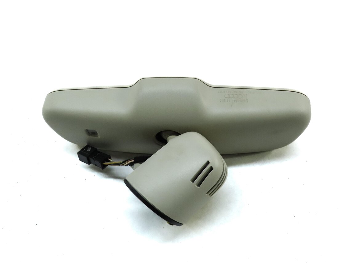Thumbnail 3: 09-12 AUDI A4 A5 A6 Q5 S4 S5 (B8 8K 8T 8R) AUTODIM COMPASS REARVIEW MIRROR BEIGE
