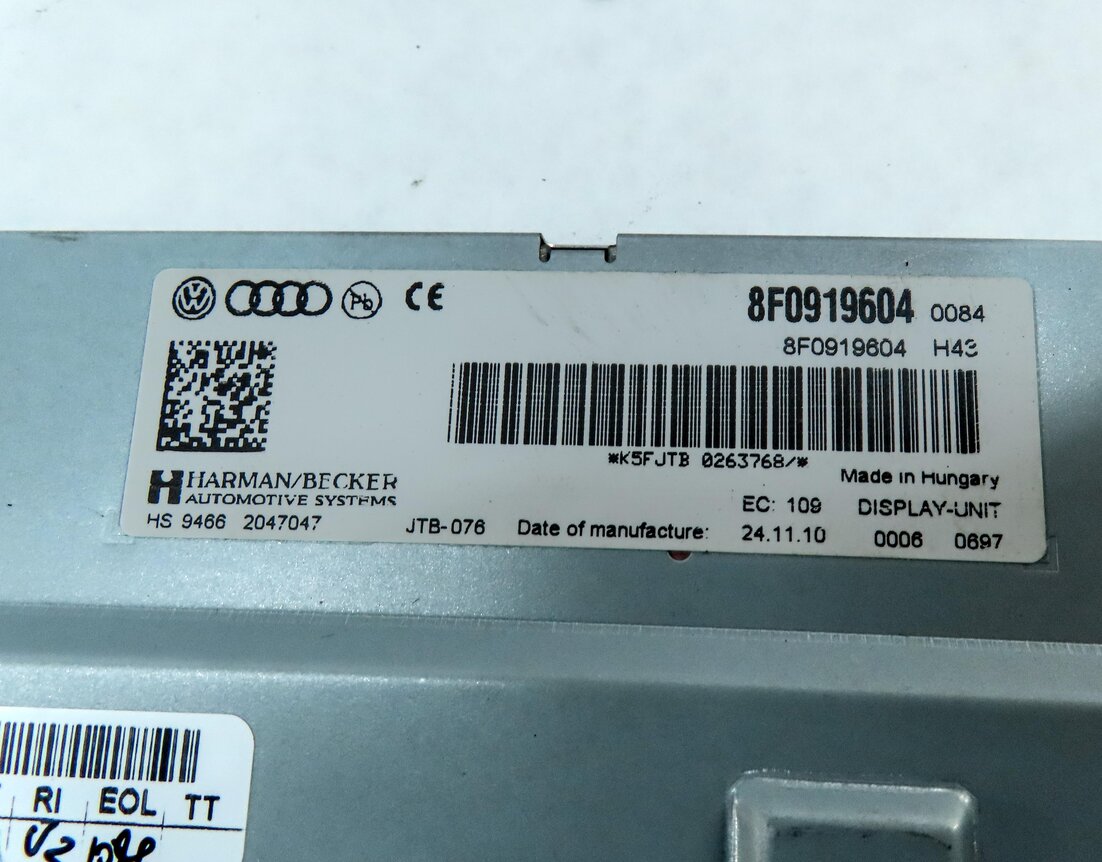Thumbnail 6: 10-17 AUDI A4 S4 A5 Q5 Q7 (B8 8K 8T 8R 4L) GPS NAVIGATION MEDIA DISPLAY SCREEN