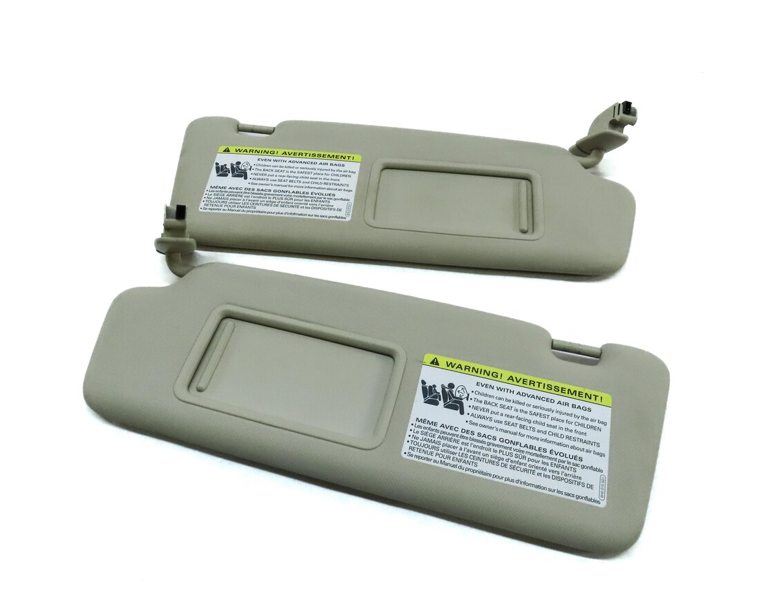 2009-2012 AUDI Q5 (8R) FRONT LEFT & RIGHT SUNVISOR SHADE SET-2 (BEIGE)