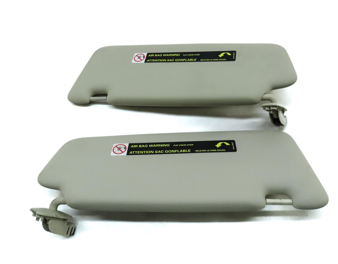 Thumbnail 4: 2009-2012 AUDI Q5 (8R) FRONT LEFT & RIGHT SUNVISOR SHADE SET-2 (BEIGE)
