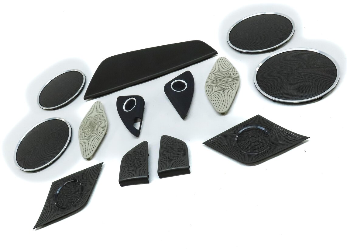 Thumbnail 3: 2011 AUDI Q5 (B8 8R) BANG & OLUFSEN SPEAKER GRILLE TRIM SET (BEIGE / PIMENTO)