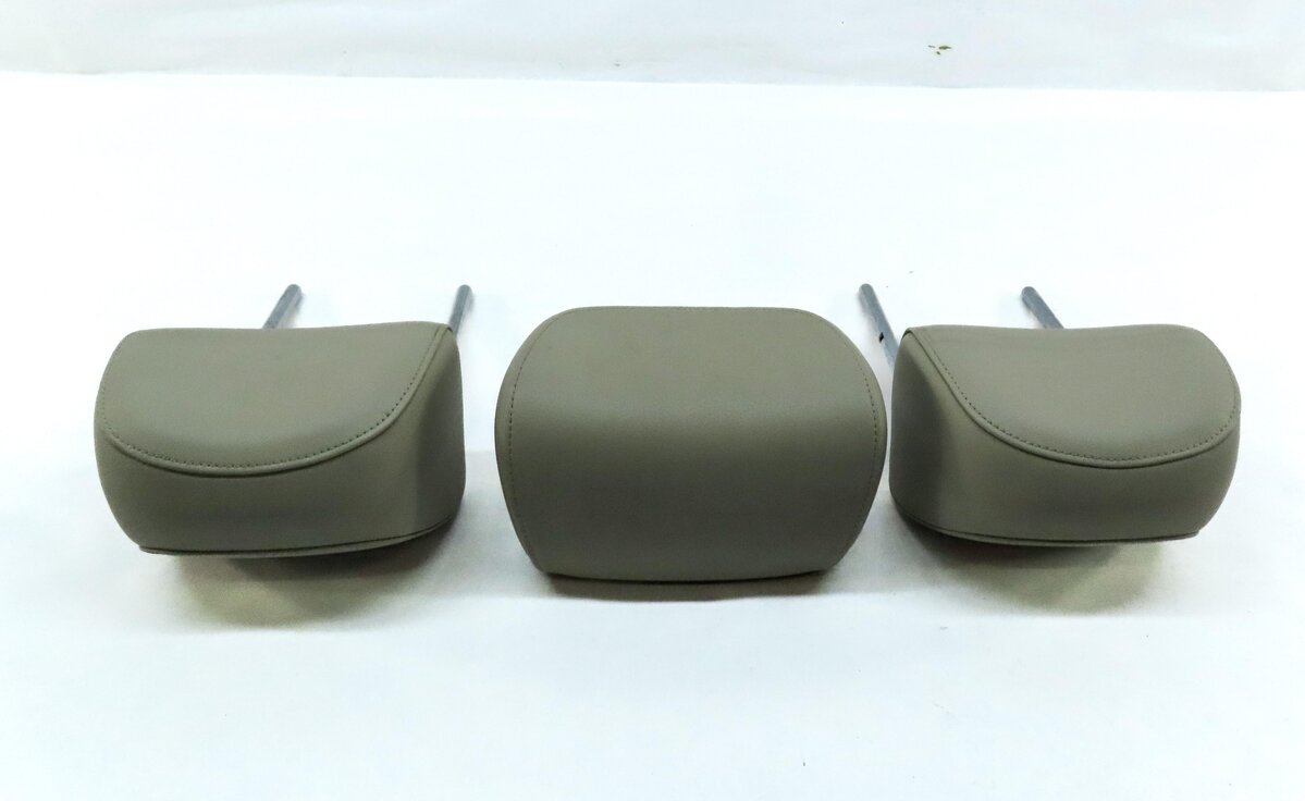 Thumbnail 3: 09-12 AUDI Q5 (B8 8R) LEFT CENTER RIGHT REAR SEAT HEADREST SET (CARDAMOM BEIGE)