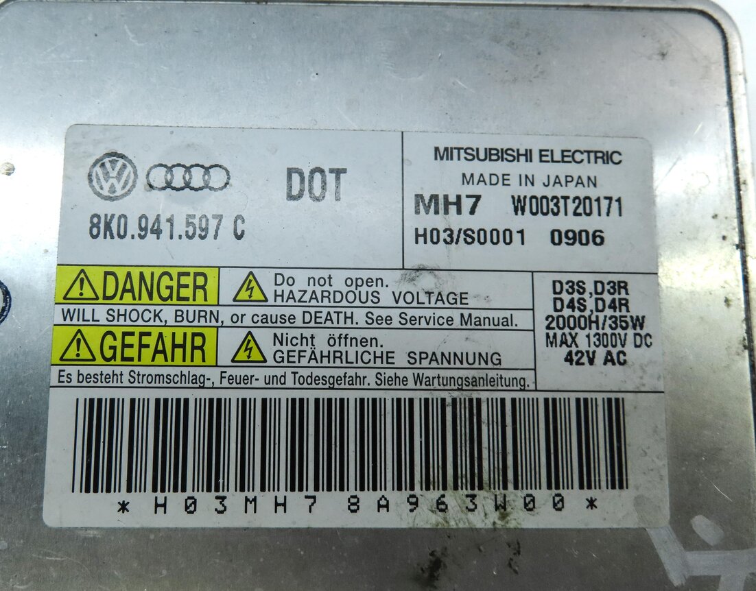 Thumbnail 3: 2011 AUDI Q5 (B8 8R) XENON HID HEALDIGHT BALLAST CONTRO MODULE