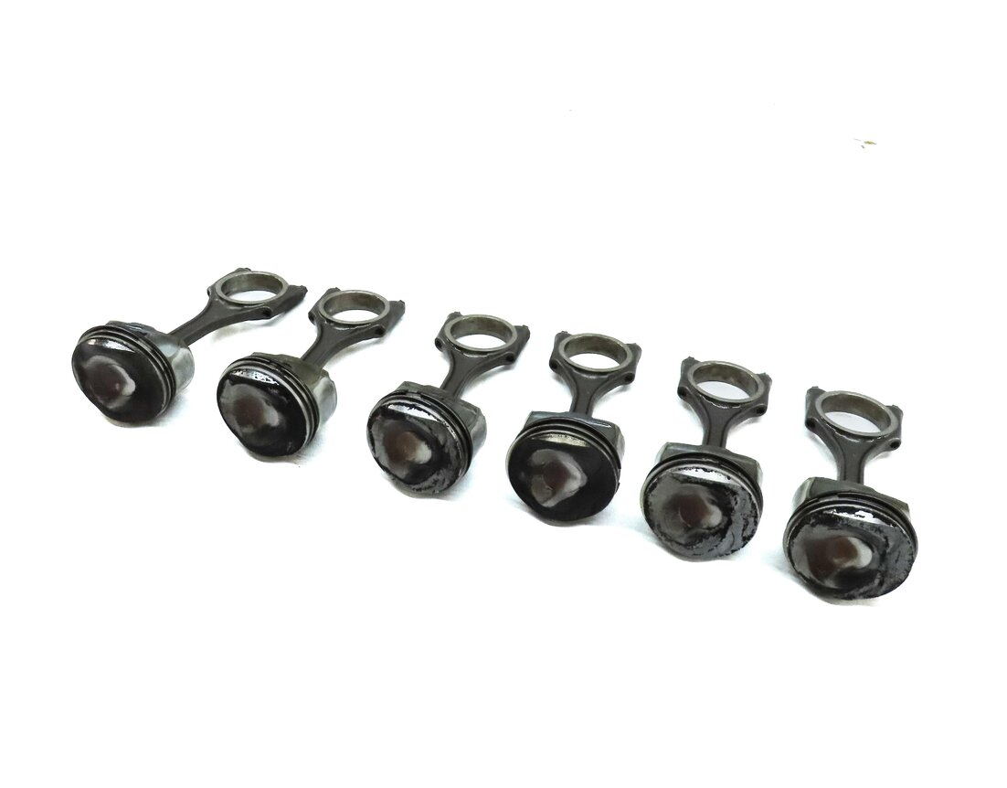 2009-2012 AUDI A4 A5 A6 Q5 (B8 8K 8T 8R C7) 3.2L FSI ENGINE PISTON & ROD SET-6