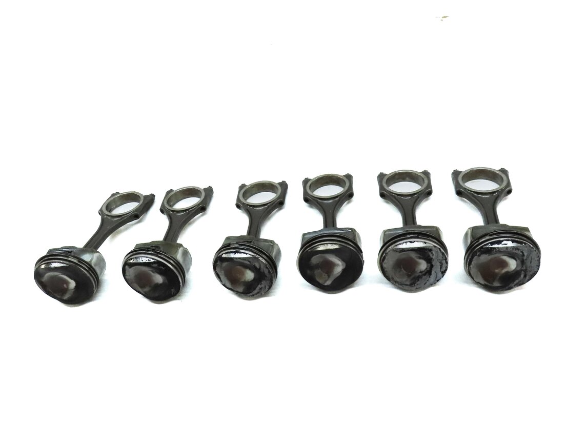 Thumbnail 2: 2009-2012 AUDI A4 A5 A6 Q5 (B8 8K 8T 8R C7) 3.2L FSI ENGINE PISTON & ROD SET-6