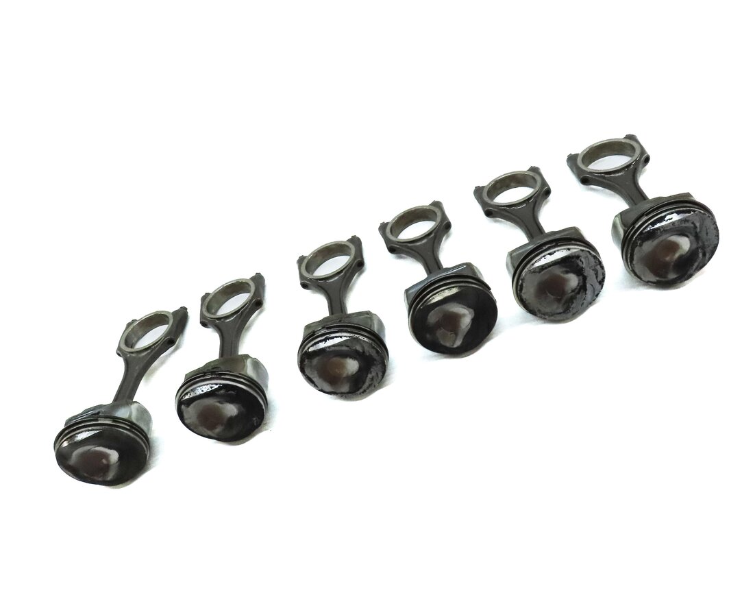 Thumbnail 3: 2009-2012 AUDI A4 A5 A6 Q5 (B8 8K 8T 8R C7) 3.2L FSI ENGINE PISTON & ROD SET-6