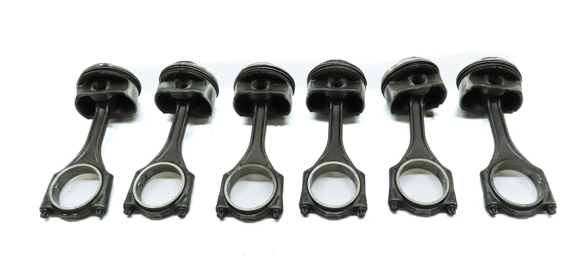 Thumbnail 4: 2009-2012 AUDI A4 A5 A6 Q5 (B8 8K 8T 8R C7) 3.2L FSI ENGINE PISTON & ROD SET-6