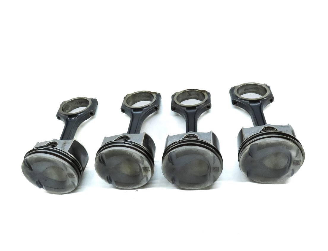 Thumbnail 3: 12-15 MERCEDES C250 SLK250 (W204 R172) 1.8L M271 TURBO ENGINE PISTON w/ ROD SET4