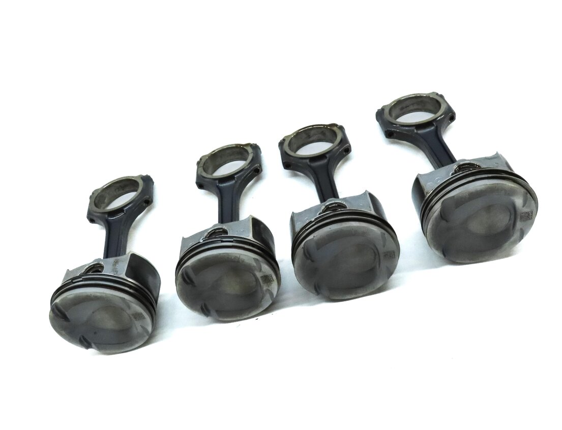 Thumbnail 4: 12-15 MERCEDES C250 SLK250 (W204 R172) 1.8L M271 TURBO ENGINE PISTON w/ ROD SET4